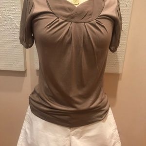 Banana Republic Taupe T-Shirt Top